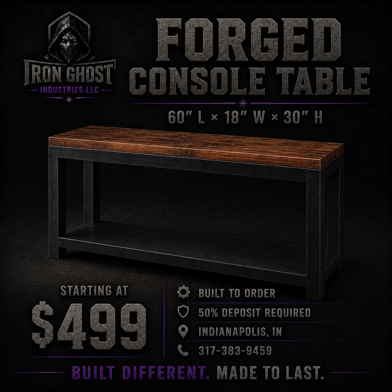 Forged Console Table advertisement