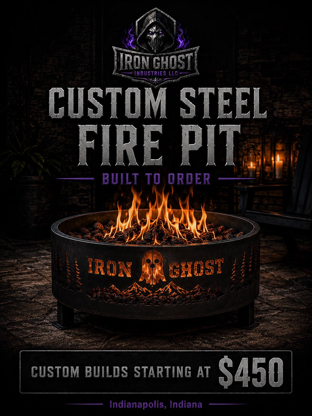 Custom Steel Fire Pit advertisement