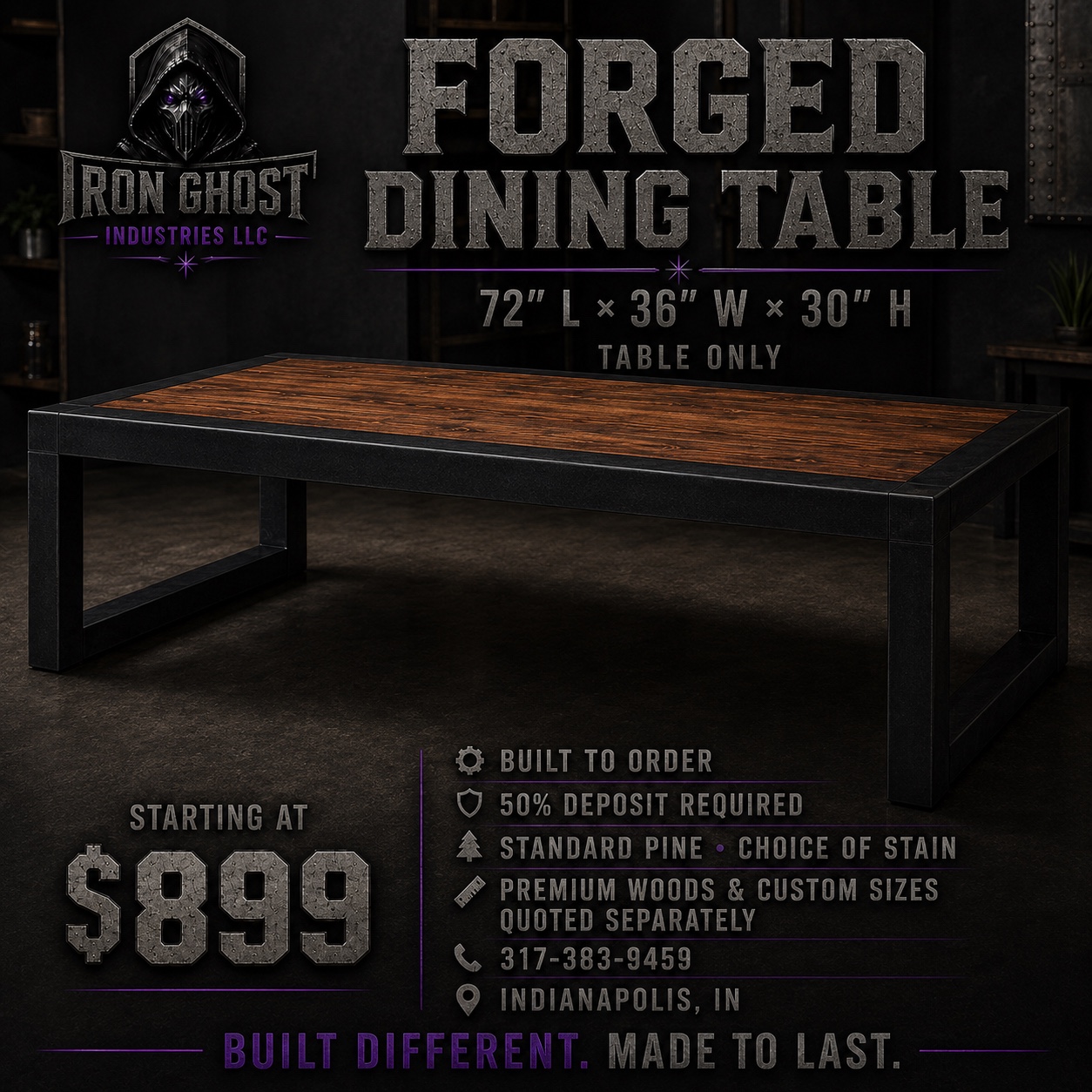 Forged Dining Table advertisement