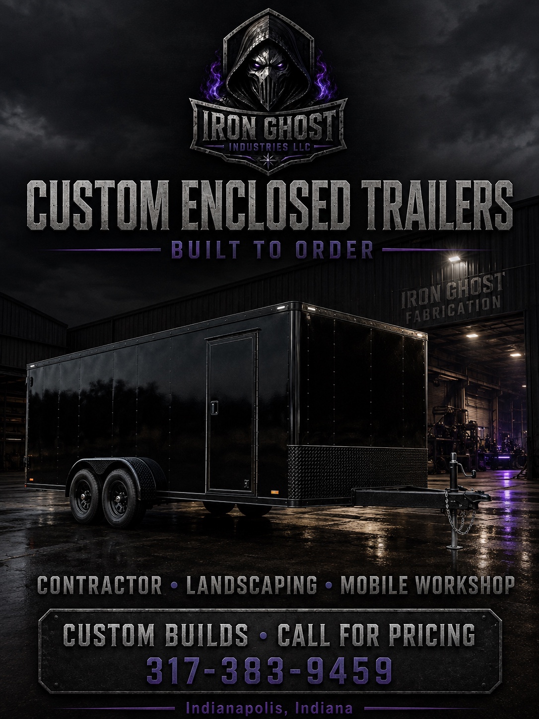 Custom Enclosed Trailers advertisement