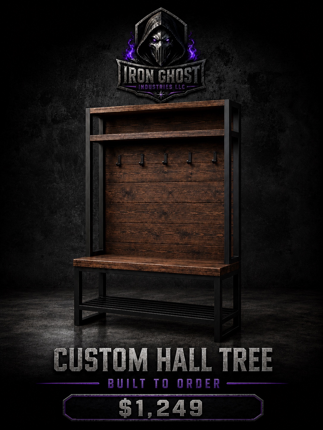 Custom Hall Tree advertisement