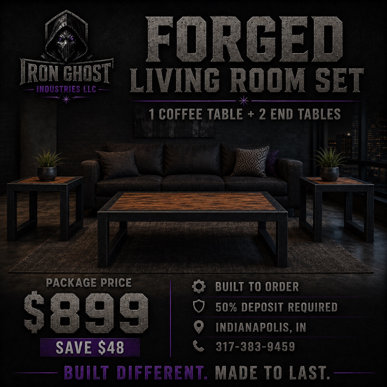 Forged Living Room Set advertisement
