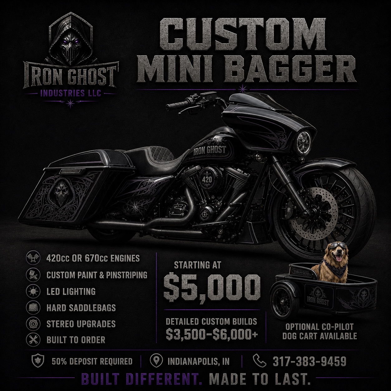 Custom Mini Bagger advertisement