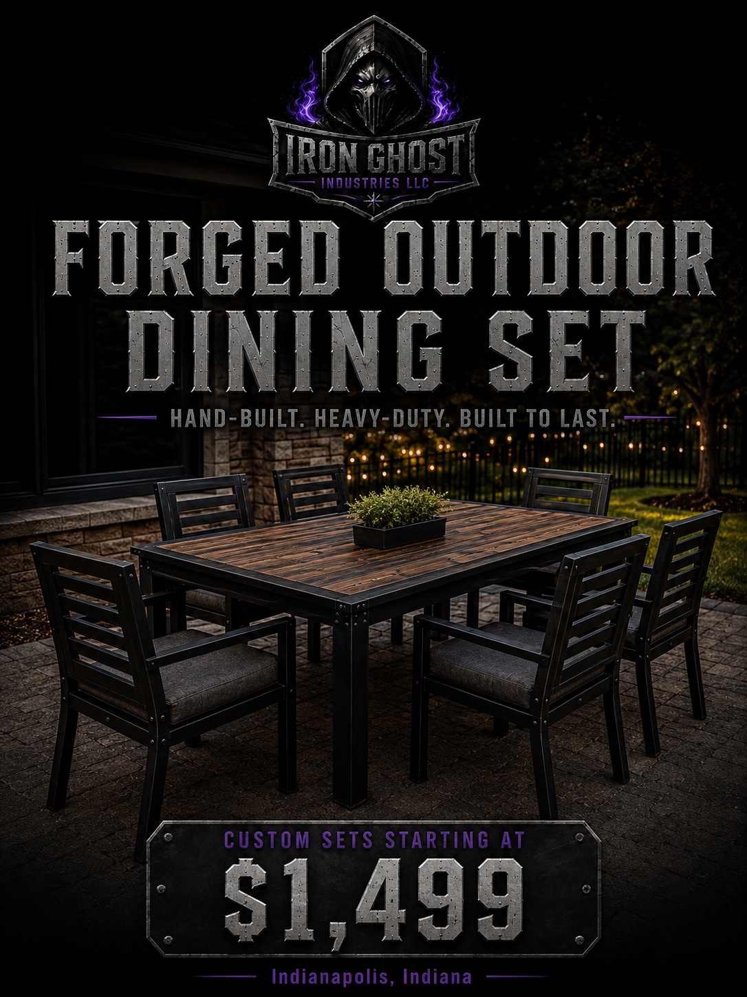 Forged Outdoor Dining Set advertisement