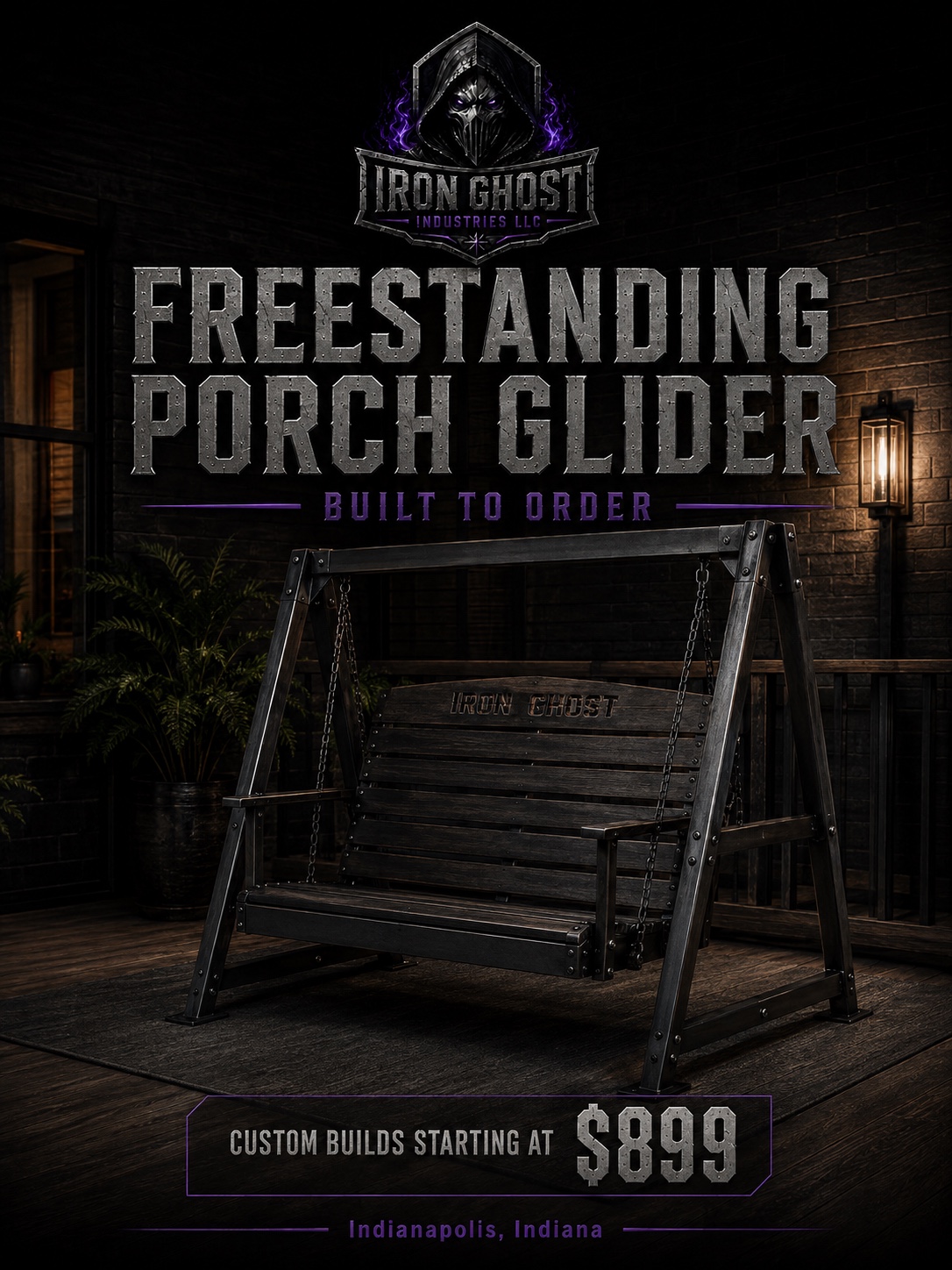 Freestanding Porch Glider advertisement