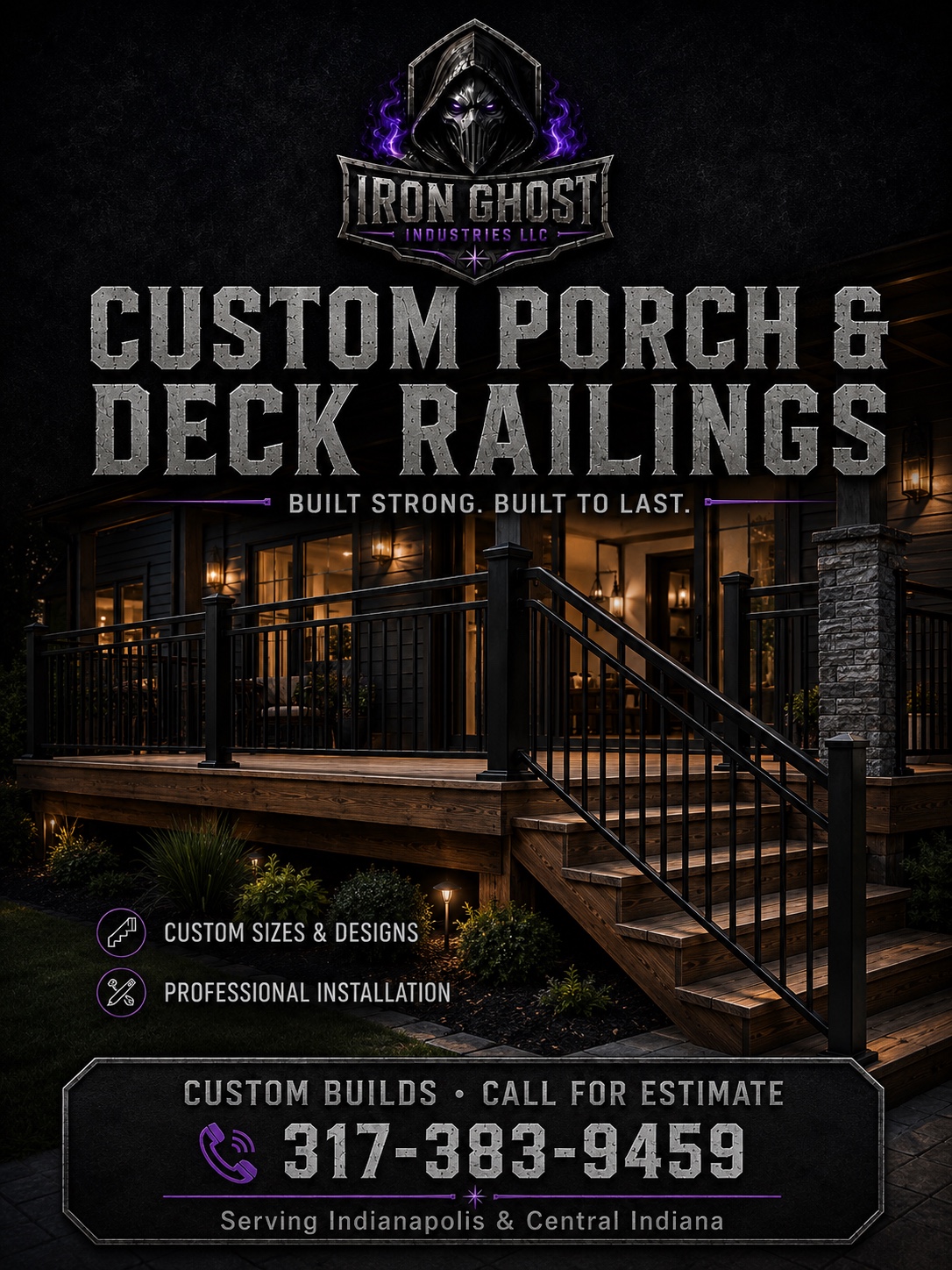 Custom Porch & Deck Railings advertisement