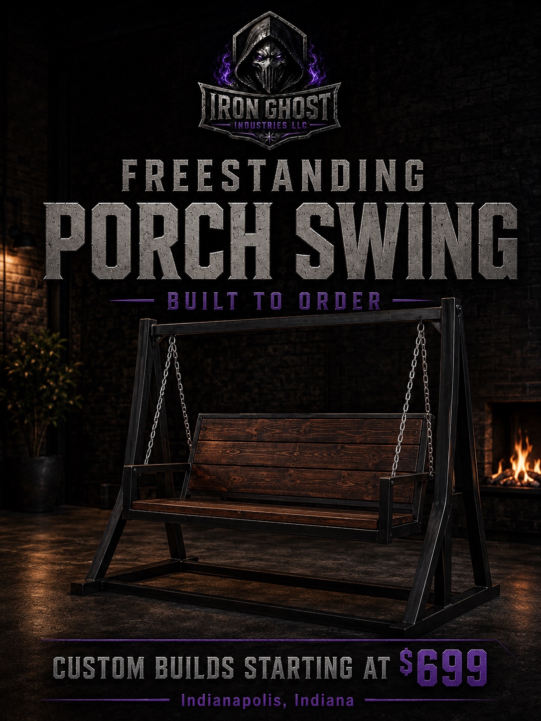 Freestanding Porch Swing advertisement