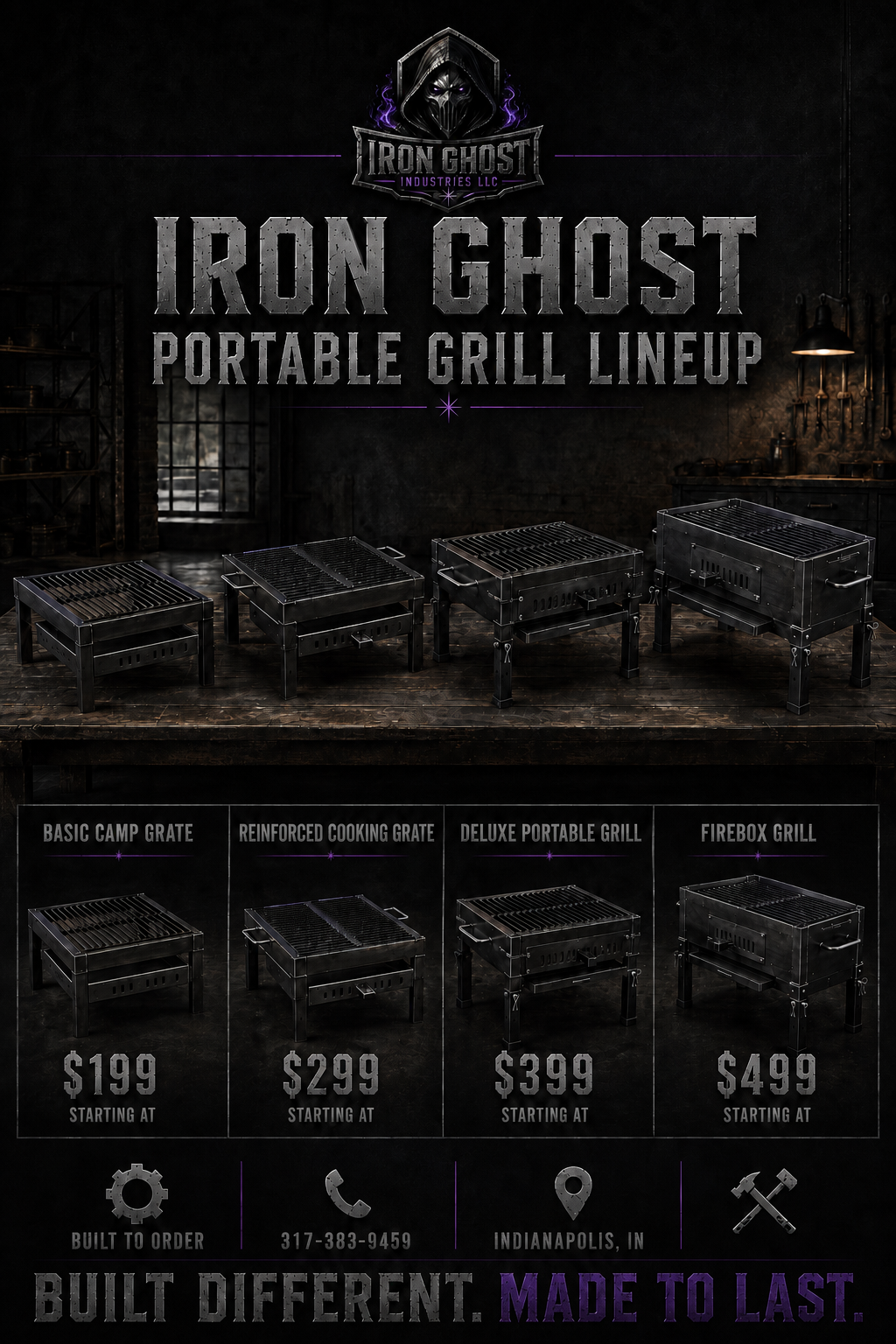 Portable Grill Lineup advertisement