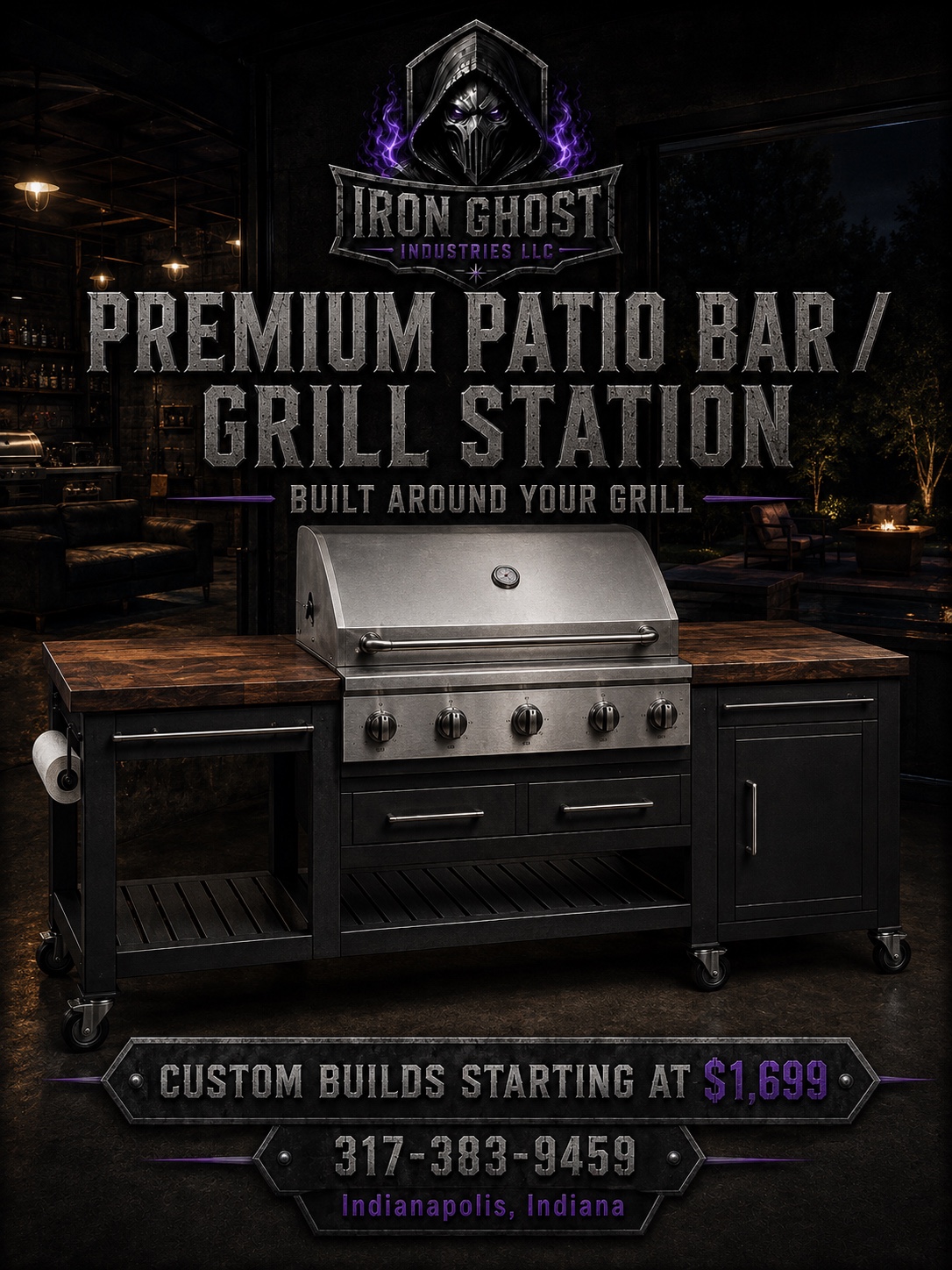 Premium Patio Bar / Grill Station advertisement