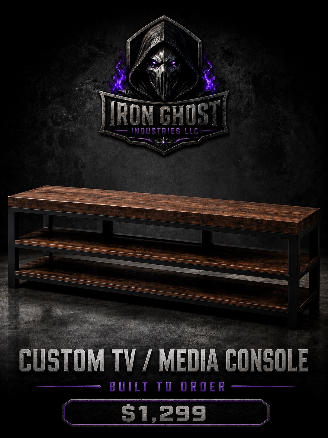 Custom TV / Media Console advertisement