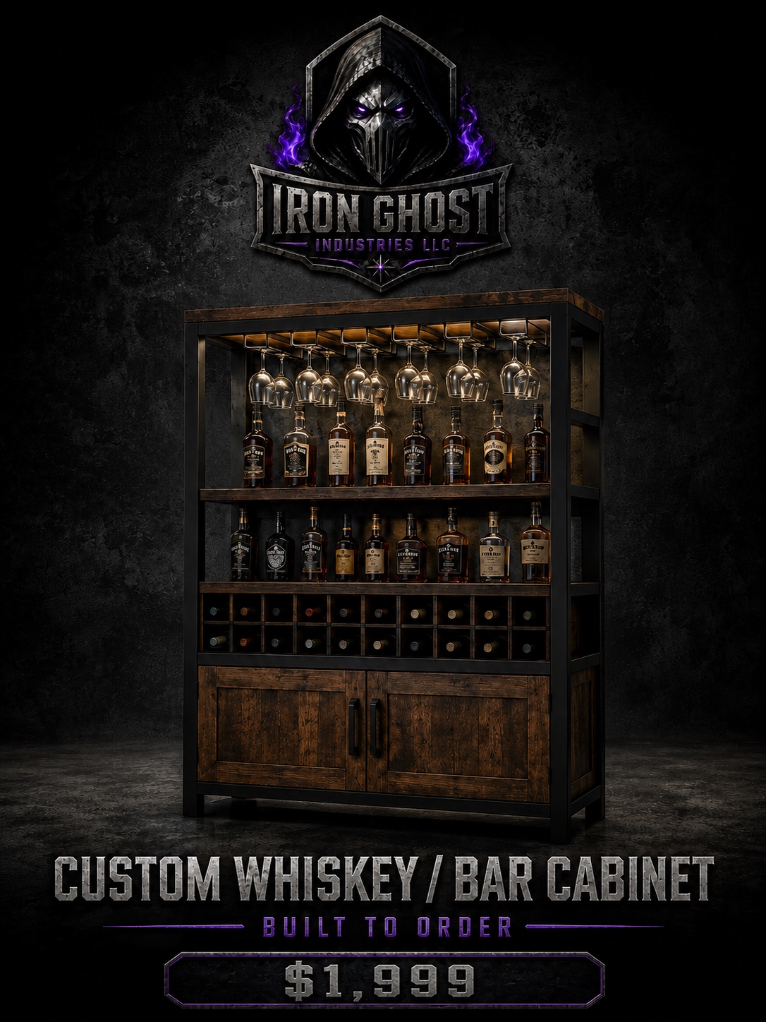 Custom Whiskey / Bar Cabinet advertisement