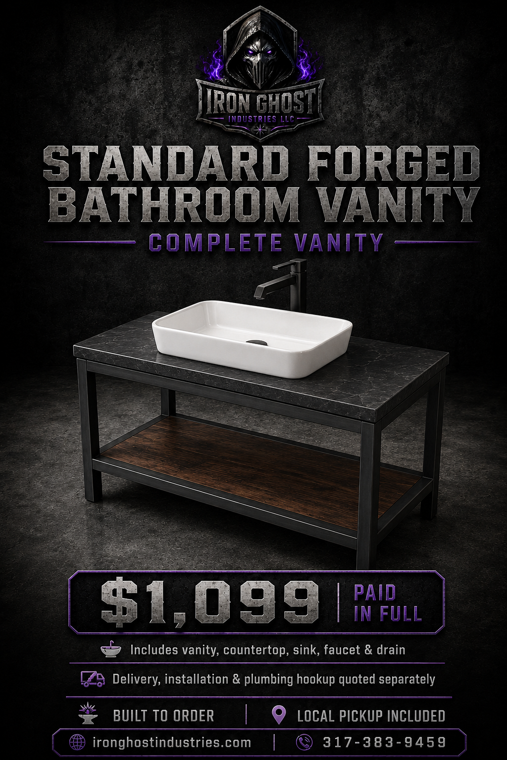 Standard Forged Bathroom Vanity advertisement