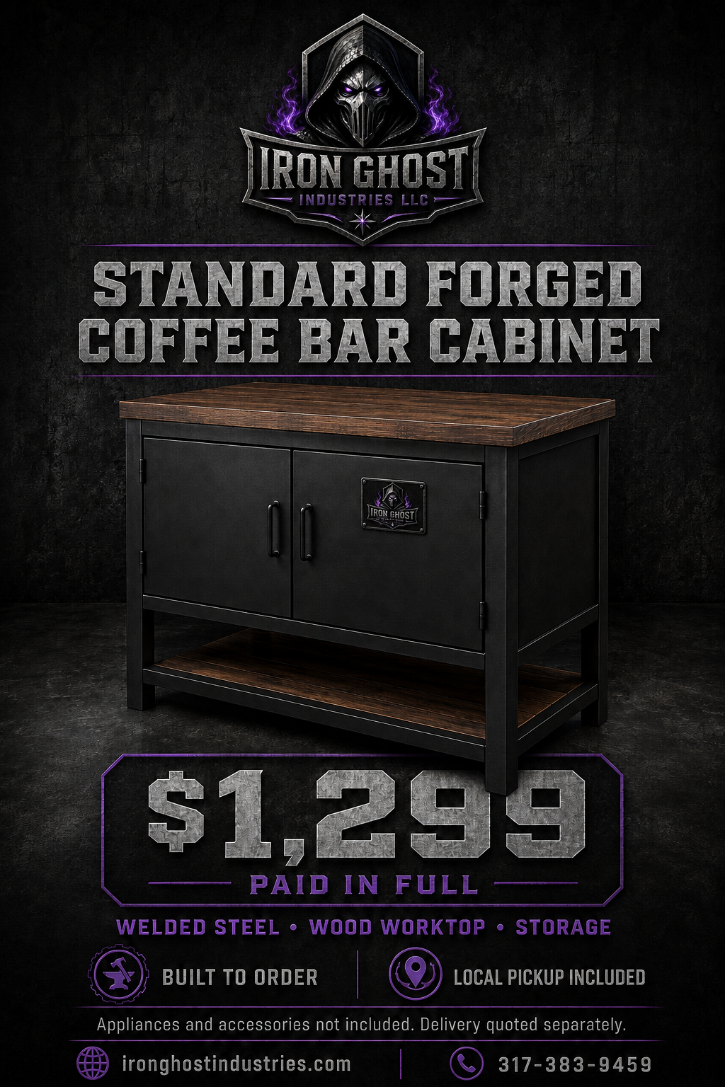 Standard Forged Coffee Bar Cabinet advertisement