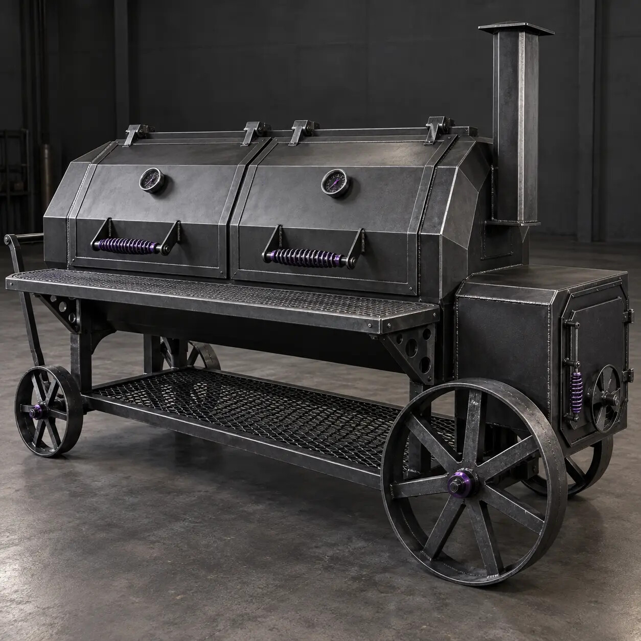 Reverse-Flow Cart Smoker advertisement